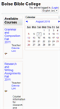 Mobile Screenshot of moodle.boisebible.edu