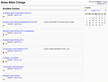 Tablet Screenshot of moodle.boisebible.edu